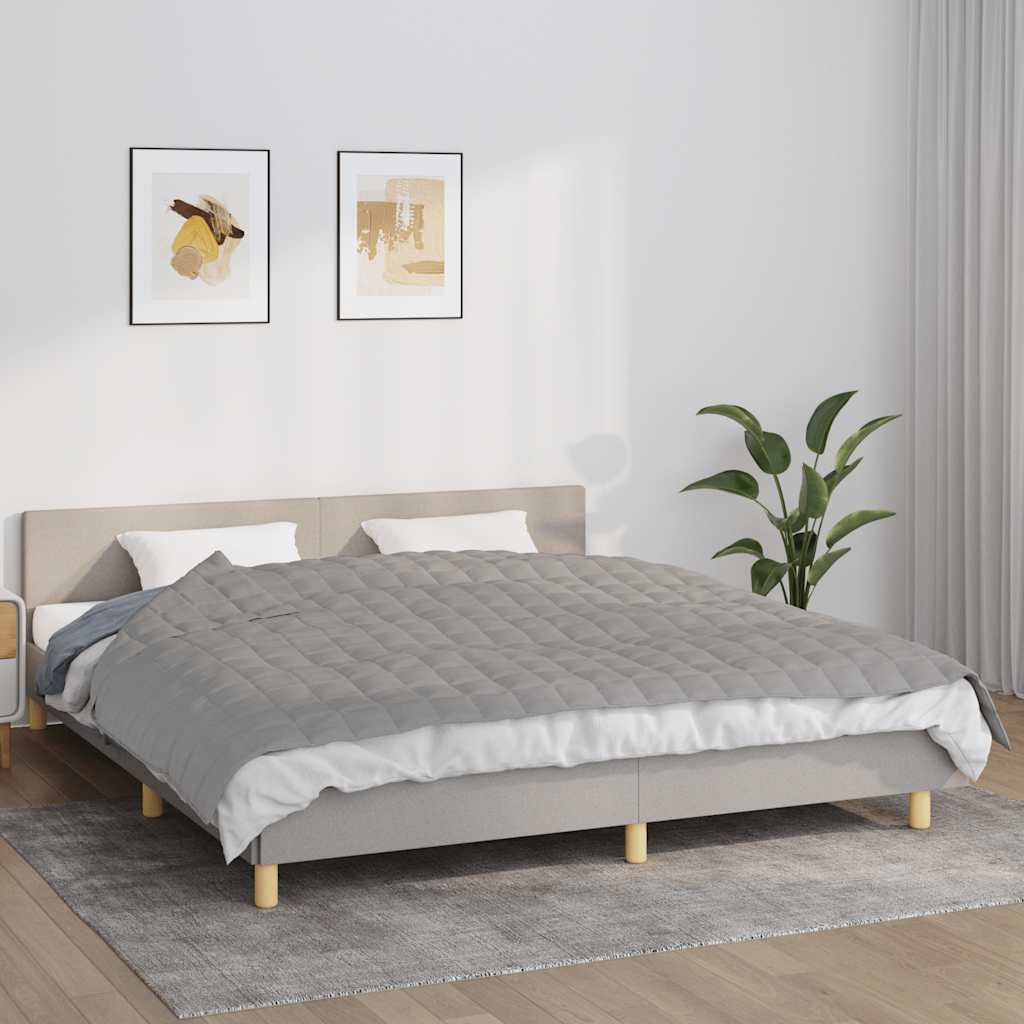 Vidaxl verzweringsdeken 155x220 cm 11 kg stof grijs