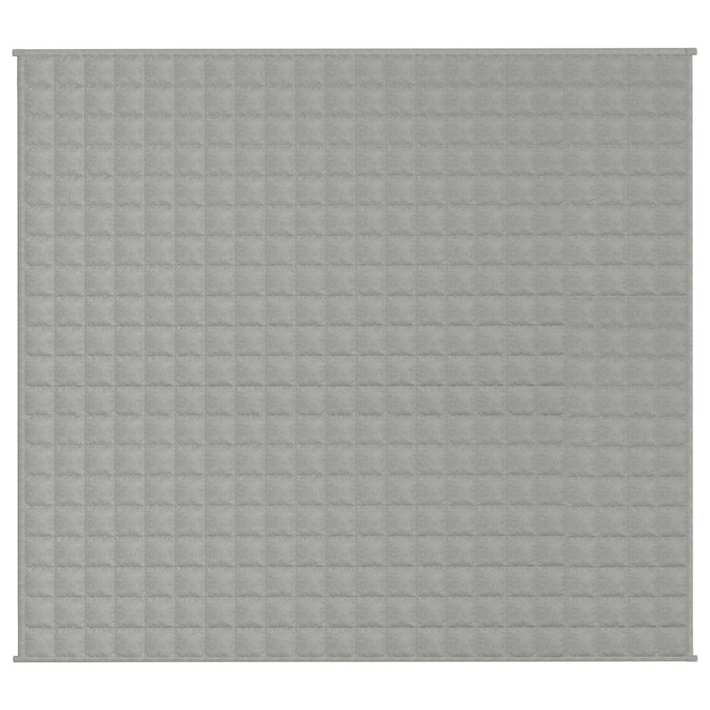 Vidaxl verzweringsdeken 200x225 cm 9 kg stof grijs