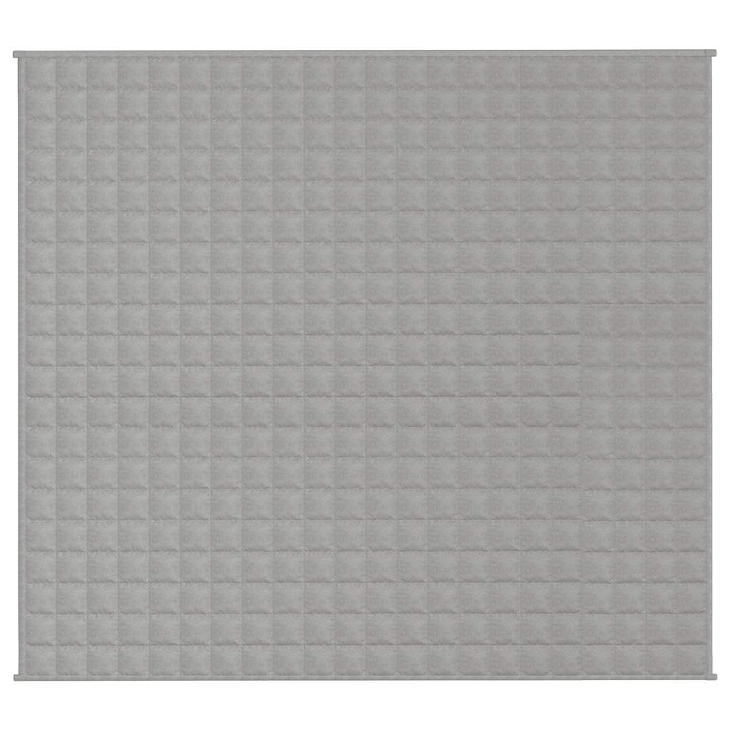 Vidaxl verzweringsdeken 200x225 cm 13 kg stof grijs