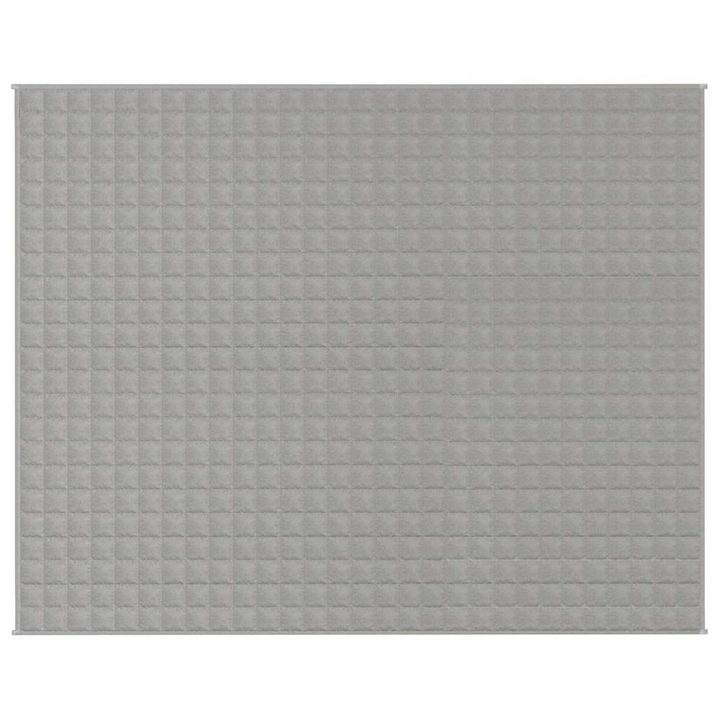 Vidaxl verzweringsdeken 235x290 cm 11 kg stof grijs