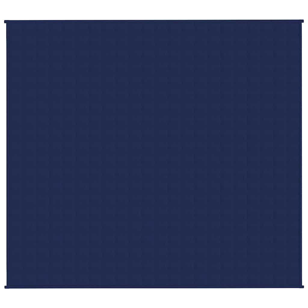 Vidaxl verzwaringsdeken 200x225 cm 13 kg stof blauw