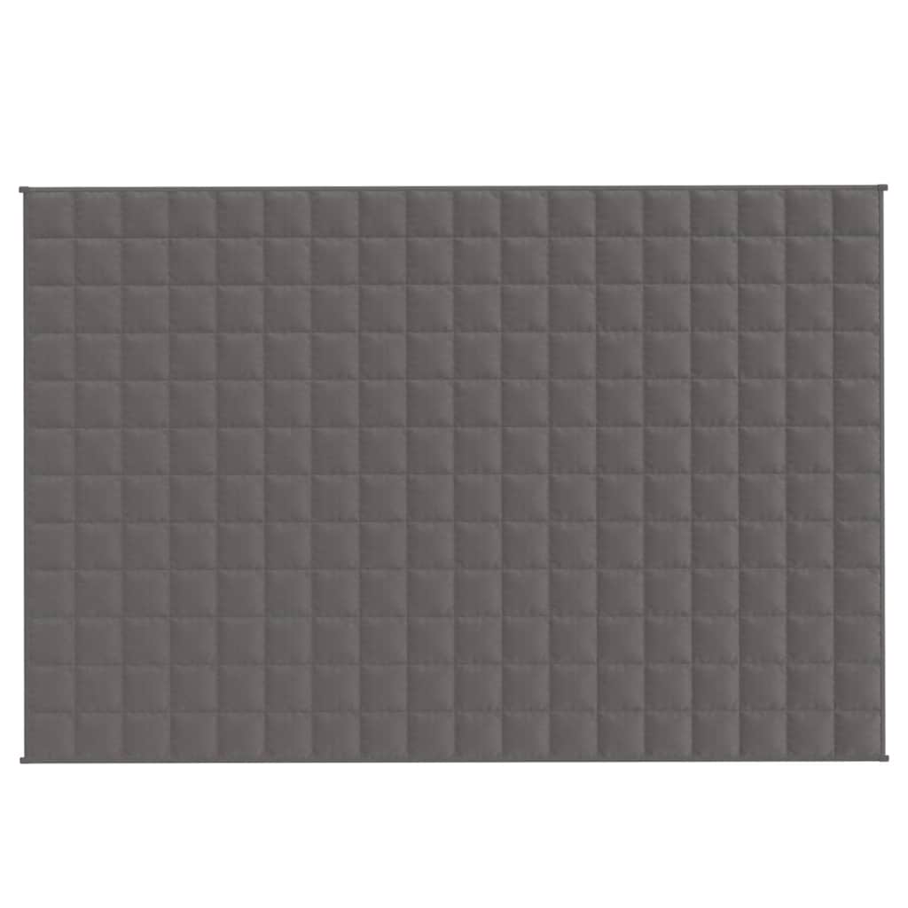Vidaxl verzweringsdeken 120x180 cm 5 kg stof grijs