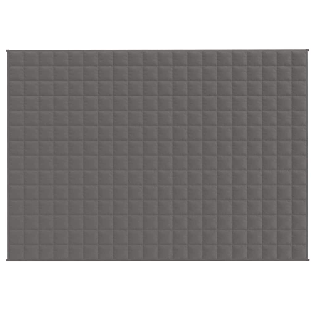 Vidaxl verzwaringsdeken 138x200 cm 6 kg stof grijs