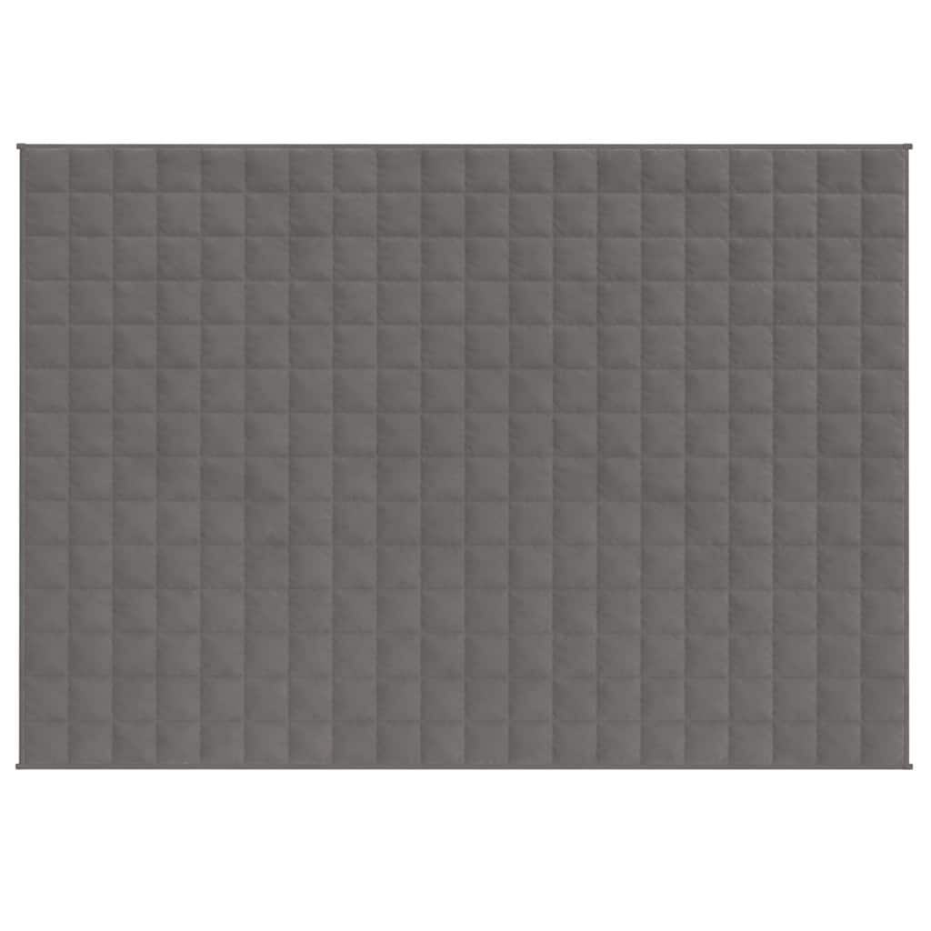 Vidaxl verzweringsdeken 150x200 cm 7 kg stof grijs