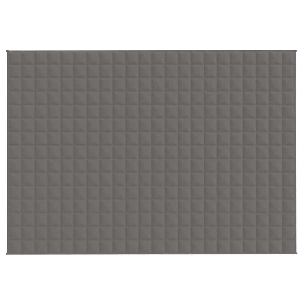 Vidaxl verzweringsdeken 155x220 cm 7 kg stof grijs