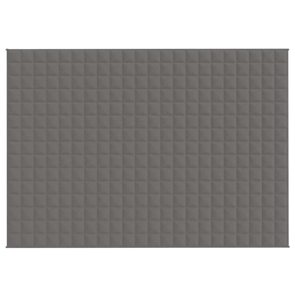 Vidaxl verzwaringsdeken 155x220 cm 11 kg stof grijs