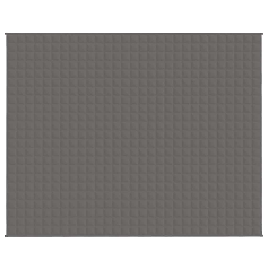 Vidaxl verzwaringsdeken 235x290 cm 15 kg stof grijs