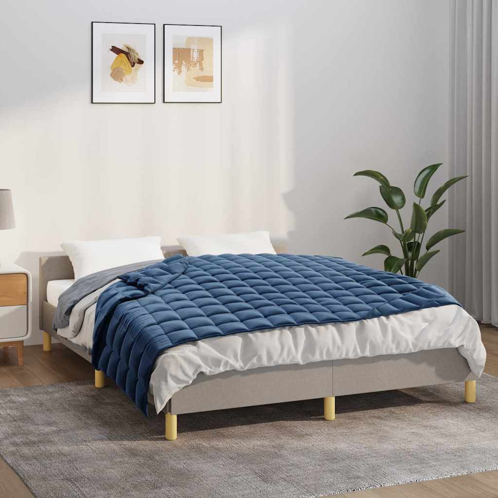 Vidaxl verzwaringsdeken 120x180 cm 5 kg stof blauw