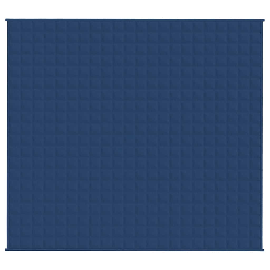 Vidaxl verzwaringsdeken 200x225 cm 9 kg stof blauw