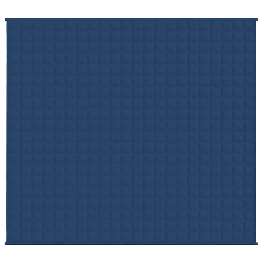 Vidaxl verzwaringsdeken 220x235 cm 11 kg stof blauw