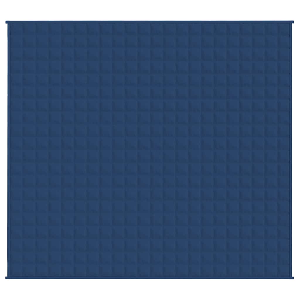 Vidaxl verzwaringsdeken 220x235 cm 15 kg stof blauw