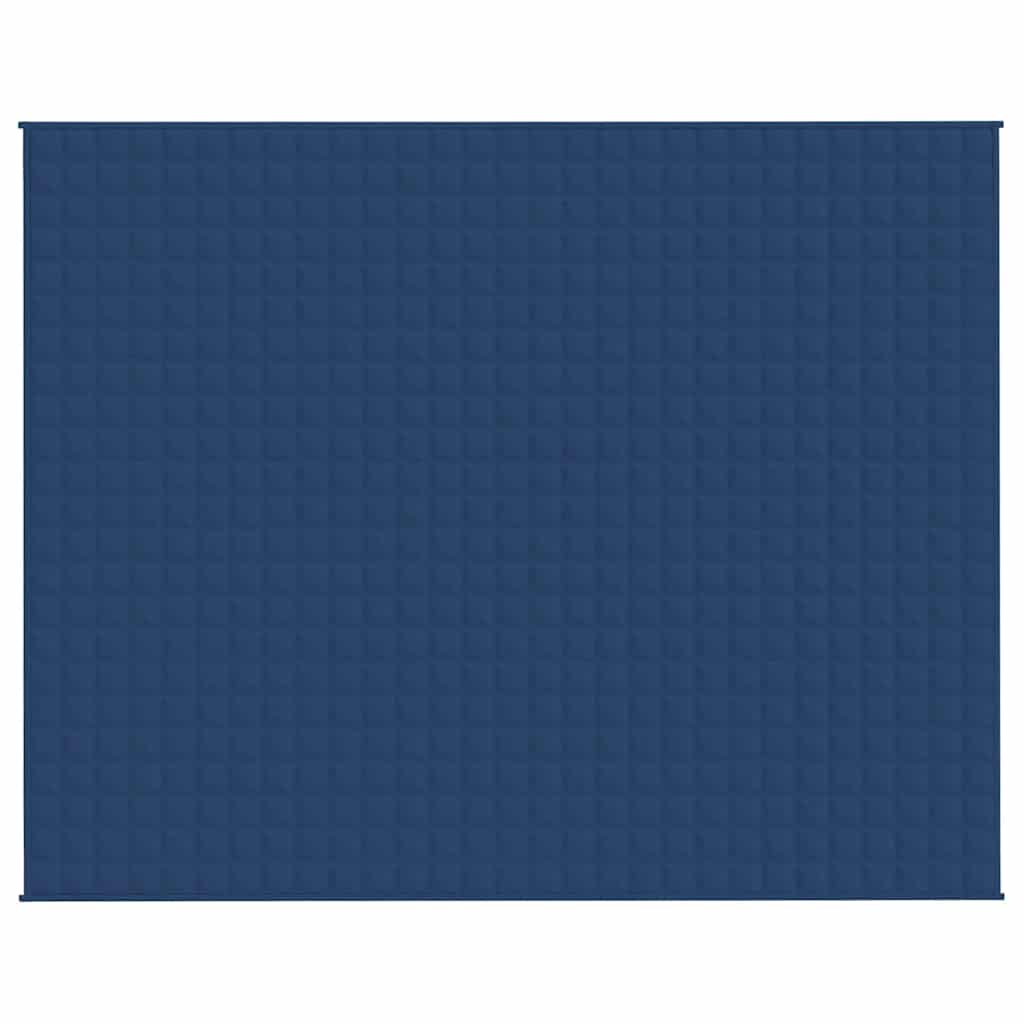 Vidaxl verzwaringsdeken 235x290 cm 11 kg stof blauw