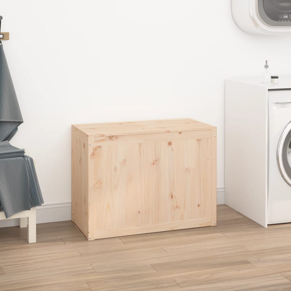 Vidaxl wasmand 88,5x44x66 cm massief groenhout
