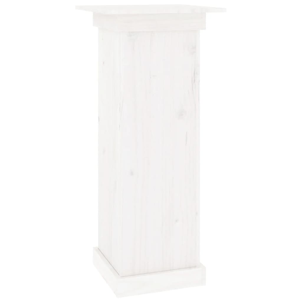 Vidaxl bloemenstandaard 40x40x90 cm massief groenenhout wit
