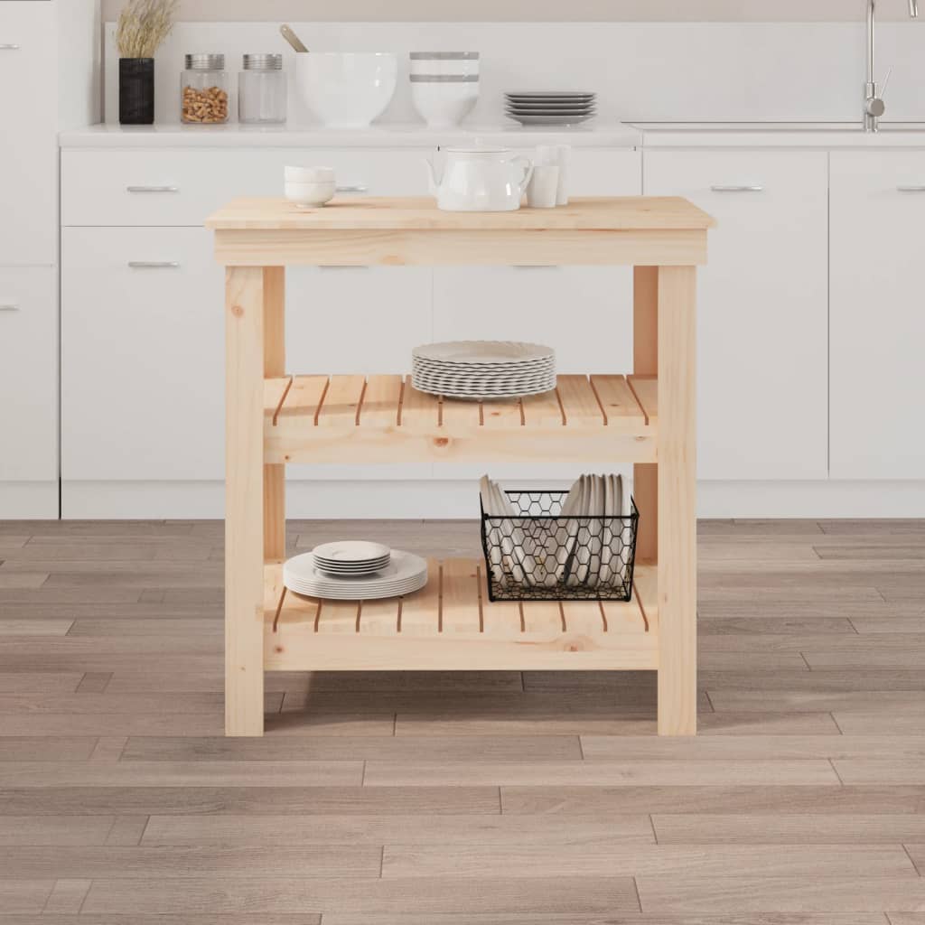 VidaXL Werkbank 78,5x50x80 cm massief groenenhout