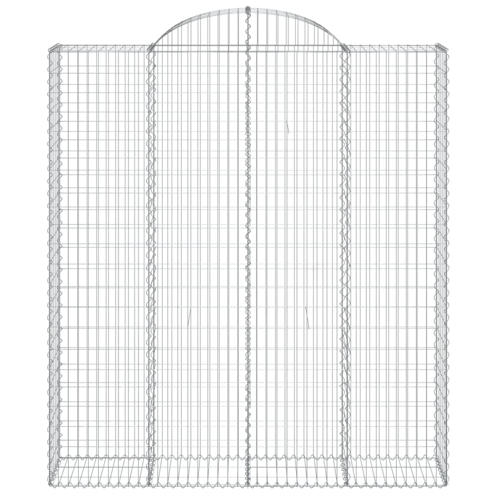 VidaXL Schanskorf gewelfd 200x50x220 240 cm gegalvaniseerd ijzer