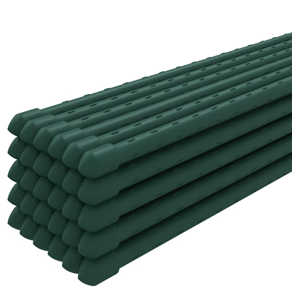 Vidaxl plantenstoken 30 st 150 cm staal groen