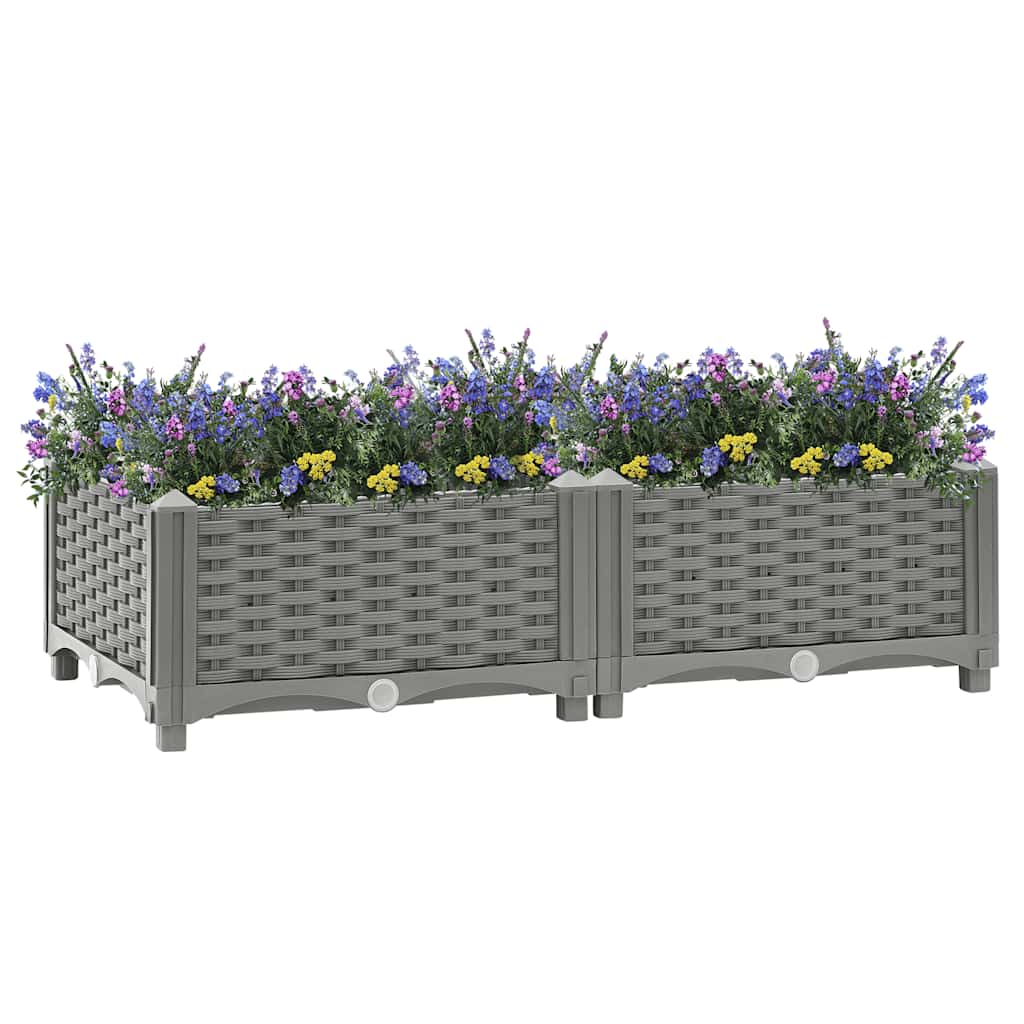 Vidaxl plantenbak 80x40x23 cm polypropeen