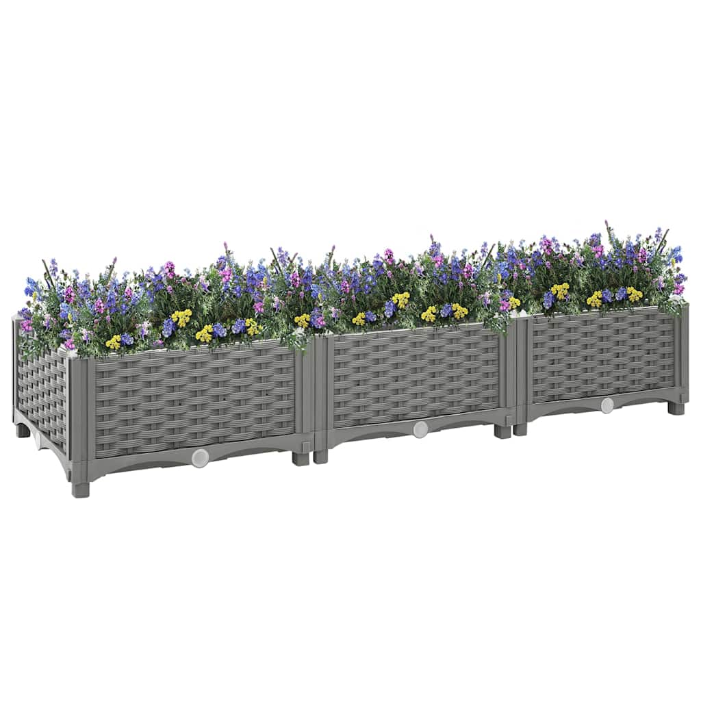 Vidaxl plantenbak 120x40x23 cm polypropeen