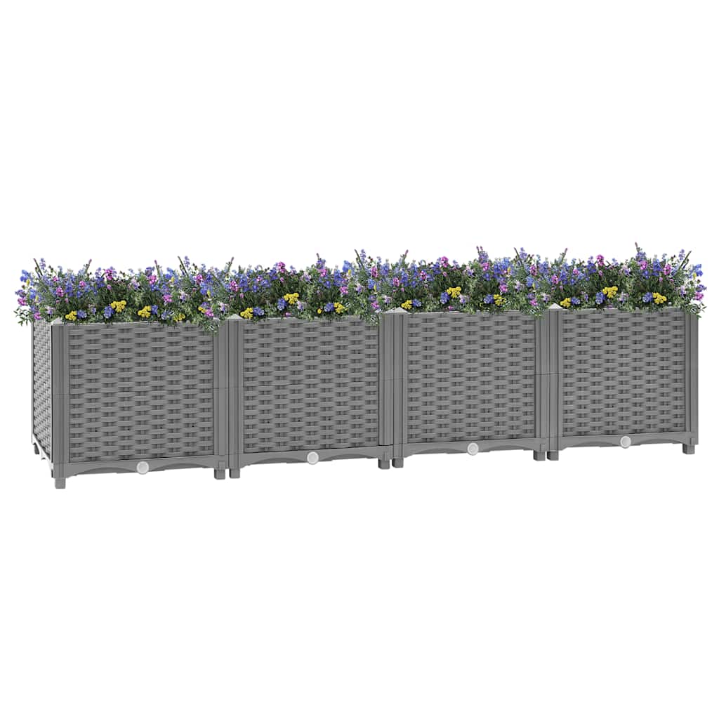 Vidaxl plantenbak 160x40x38 cm polypropeen