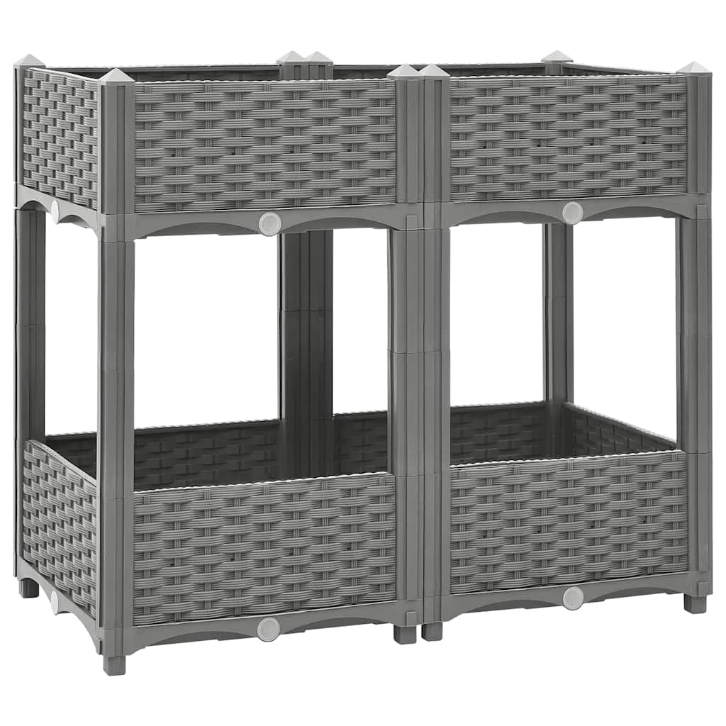 Vidaxl plantenbak 80x40x71 cm polypropeen