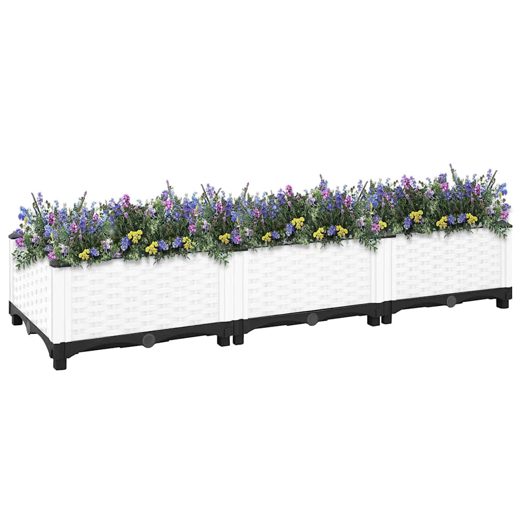 Vidaxl plantenbak 120x40x23 cm polypropeen