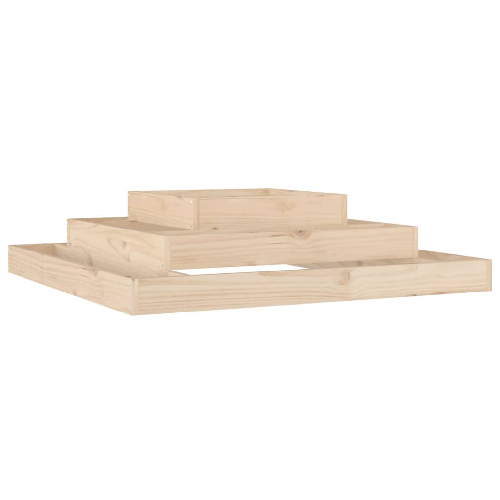 VidaXL Plantenbak 110x110x27 cm massief groenhout