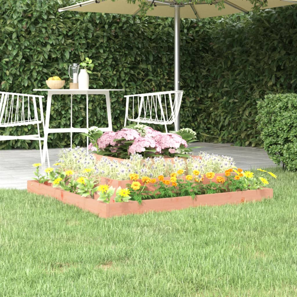 Vidaxl plantenbak 110x110x27 cm massief douglashout