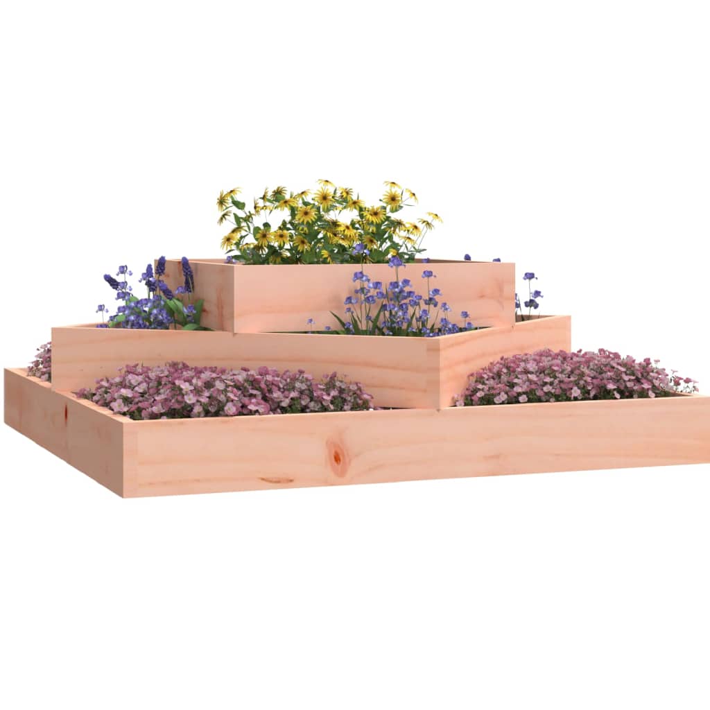 Vidaxl plantenbak 83x83x27 cm massief douglashout
