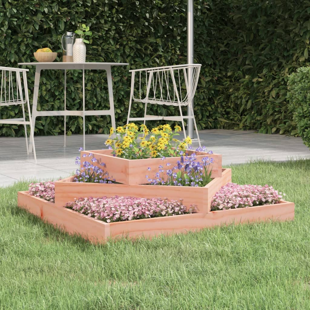 Vidaxl plantenbak 83x83x27 cm massief douglashout