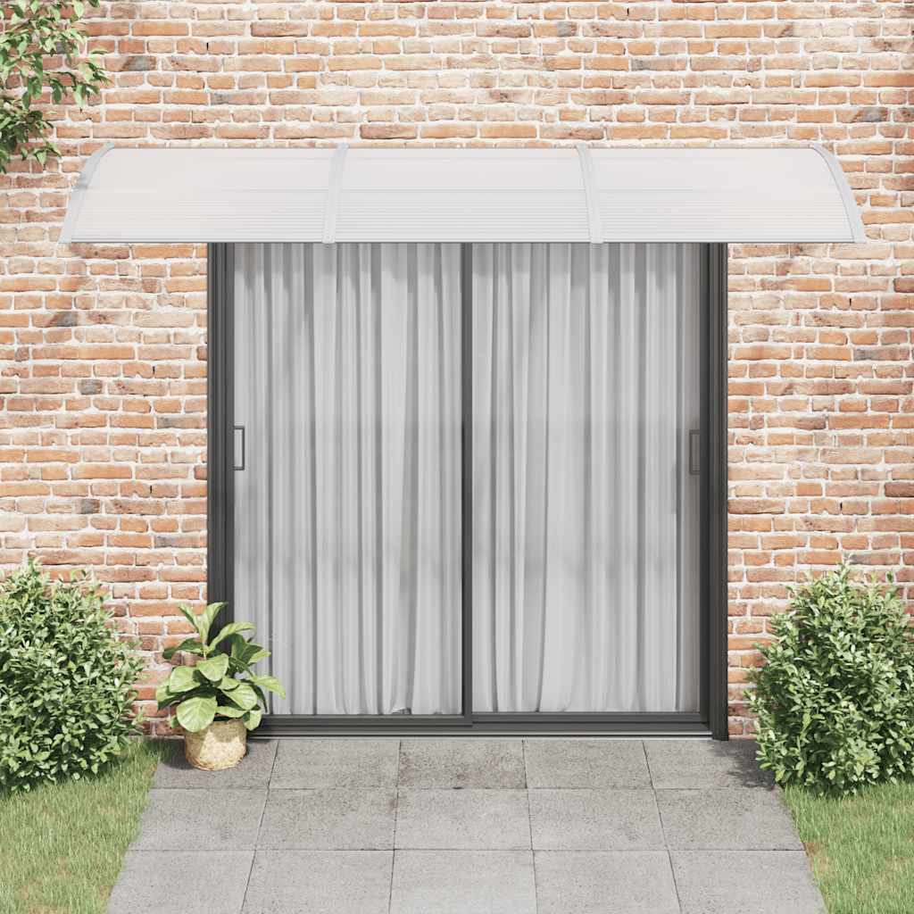 Vidaxl deurluifel 300x100 cm polycarbonaat grijs