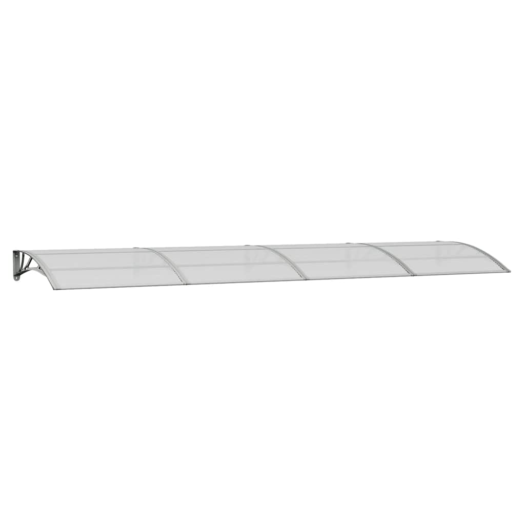 Vidaxl deurluifel grijs 400x100 cm polycarbonaat