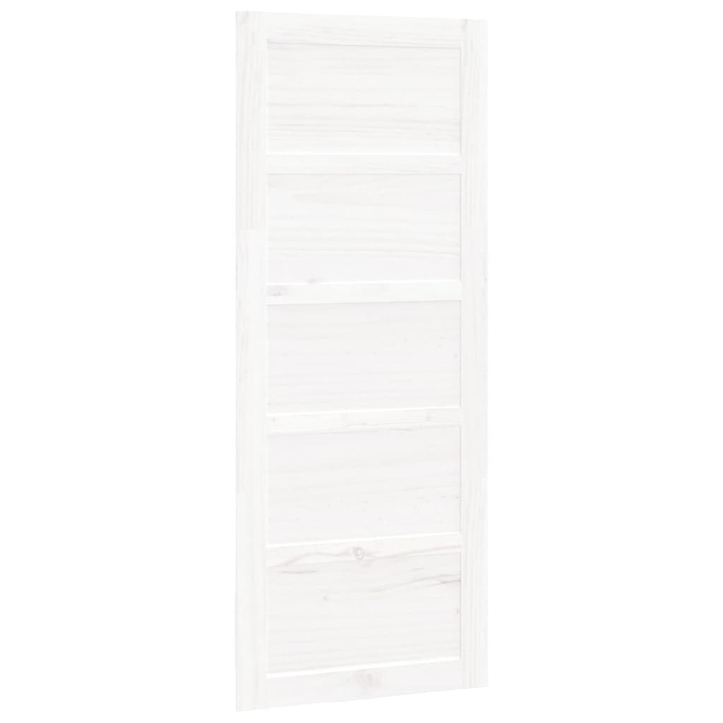 VidaXL Schuifdeur 80x1,8x204,5 cm massief groenhout wit