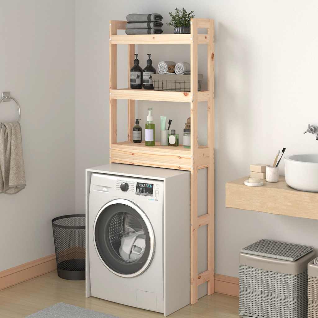 Vidaxl toiletrek 63x26x171 cm massief groenhout
