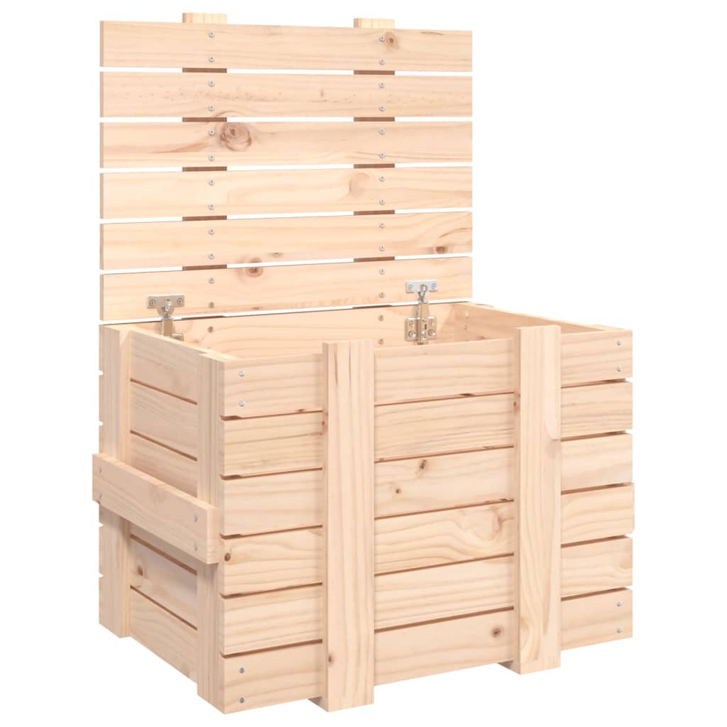 Vidaxl opbergbox 58x40,5x42 cm massief groenhout