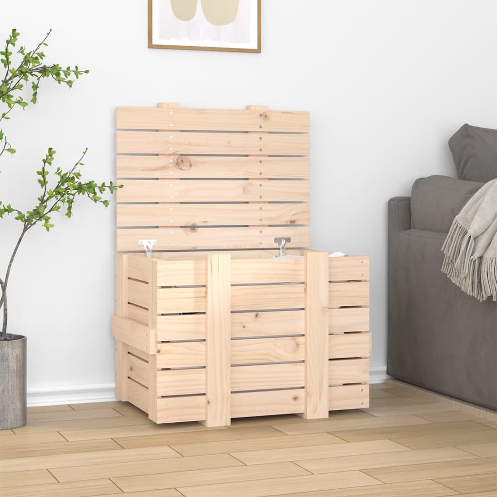 Vidaxl opbergbox 58x40,5x42 cm massief groenhout