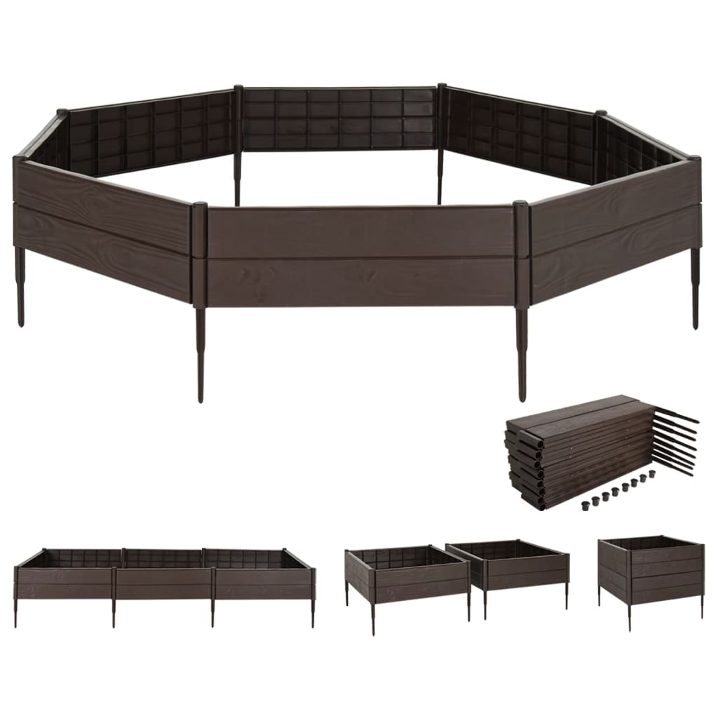 Vidaxl plantenbak 120x120x20 cm polypropeen