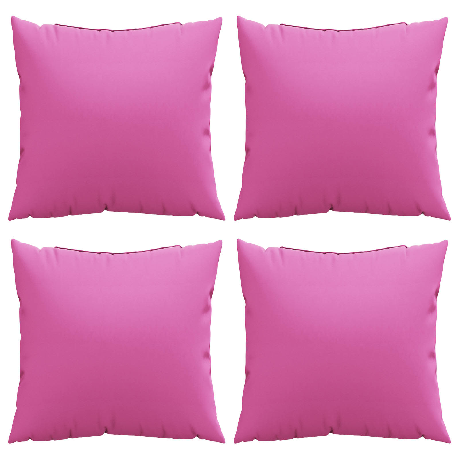 Vidaxl spreidkussens effen 4 pcs roze 40 x 40 cm polyester stof