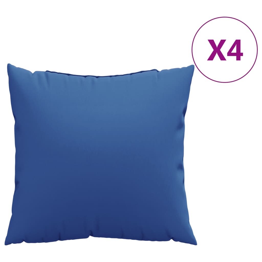 Vidaxl bankkussens 4 st 60x60 cm stof koningsblauw