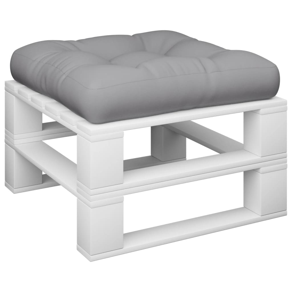 Vidaxl palletkussen 50x50x12 cm stof antracietkleurig