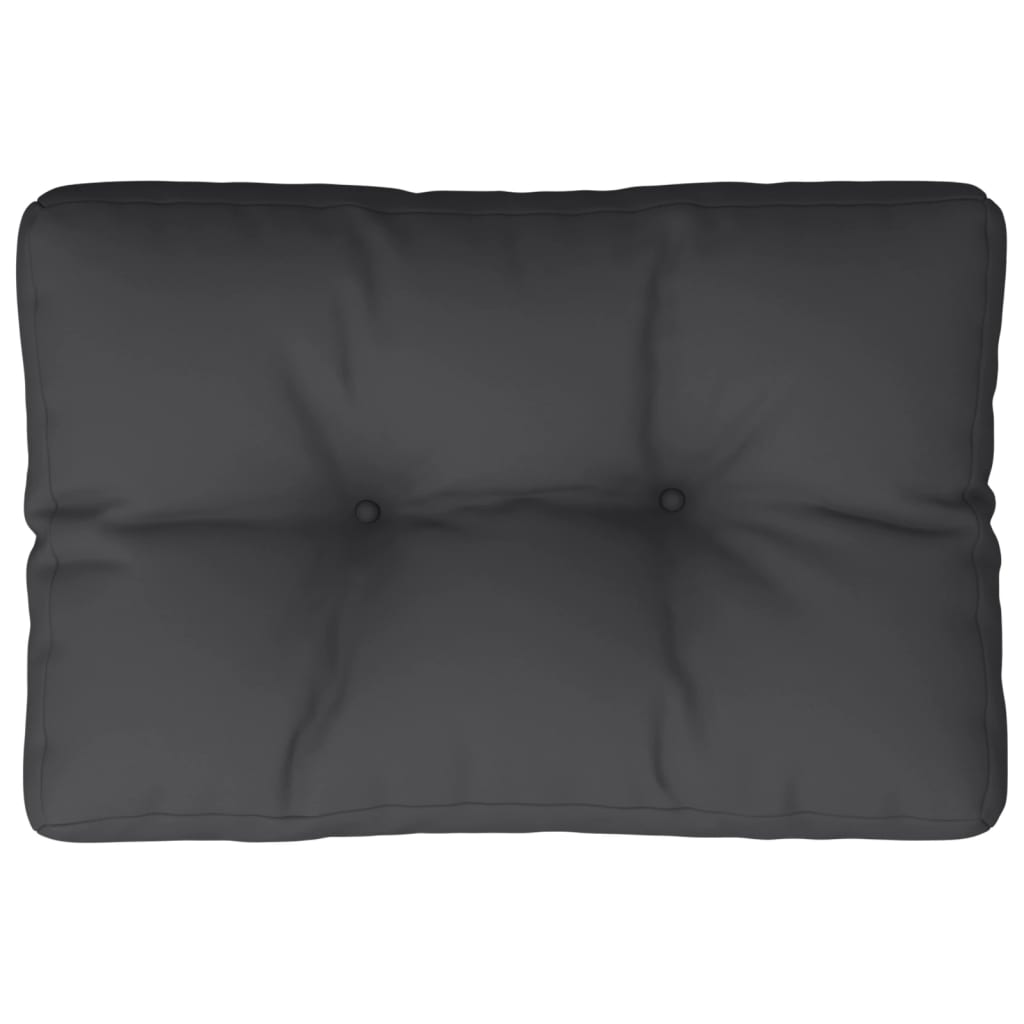 Vidaxl palletkussen 60x40x12 cm stof zwart