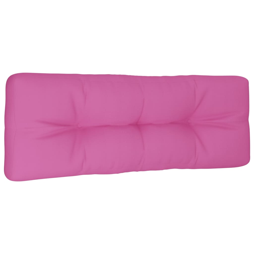 Vidaxl palletkussen 120x40x12 cm stof roze