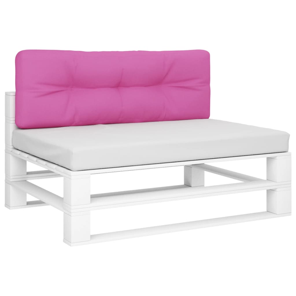 Vidaxl palletkussen 120x40x12 cm stof roze