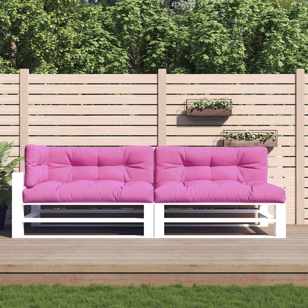 Vidaxl palletkussens 5 st stof roze