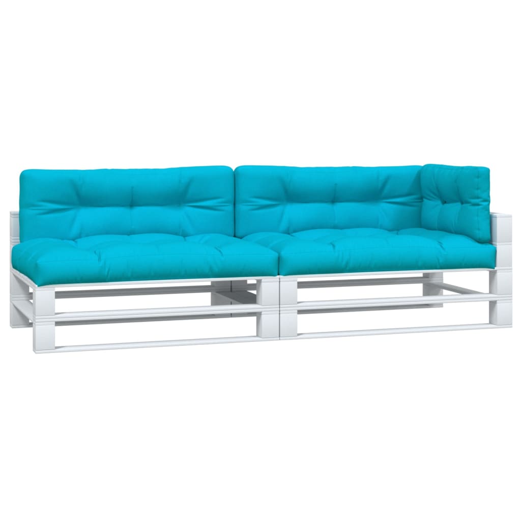 Vidaxl palletkussens 5 st stof turquoise