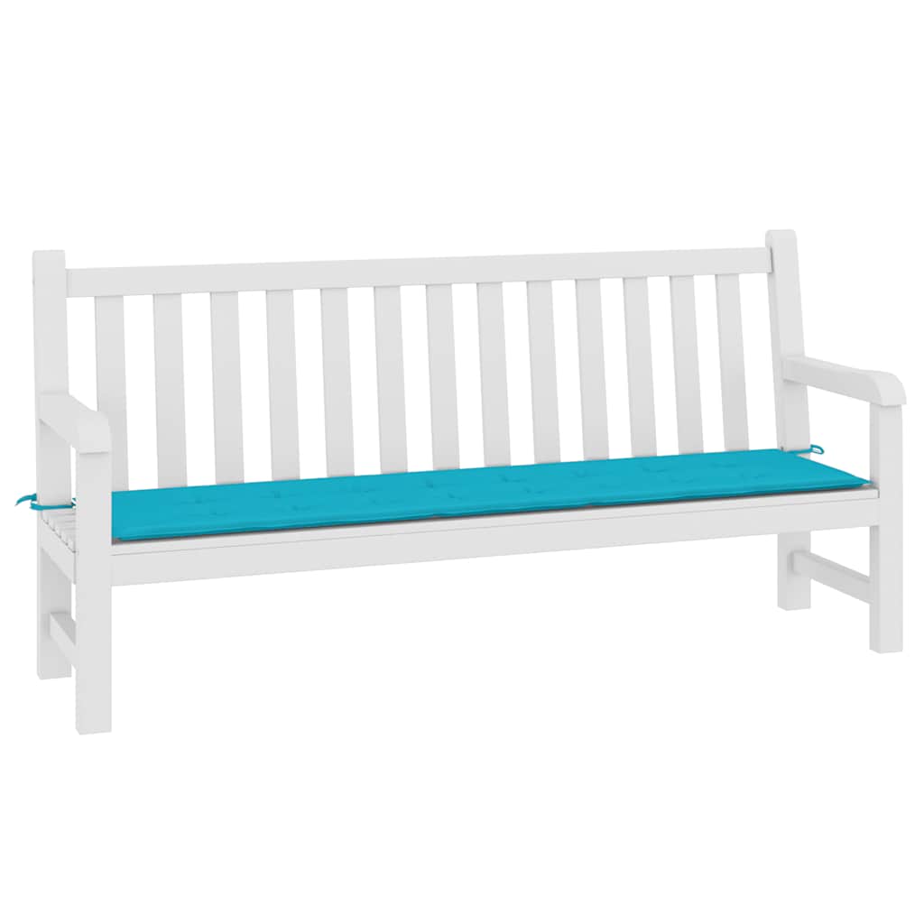 Vidaxl tuinbankkussen 200x50x4 cm stof turkoois