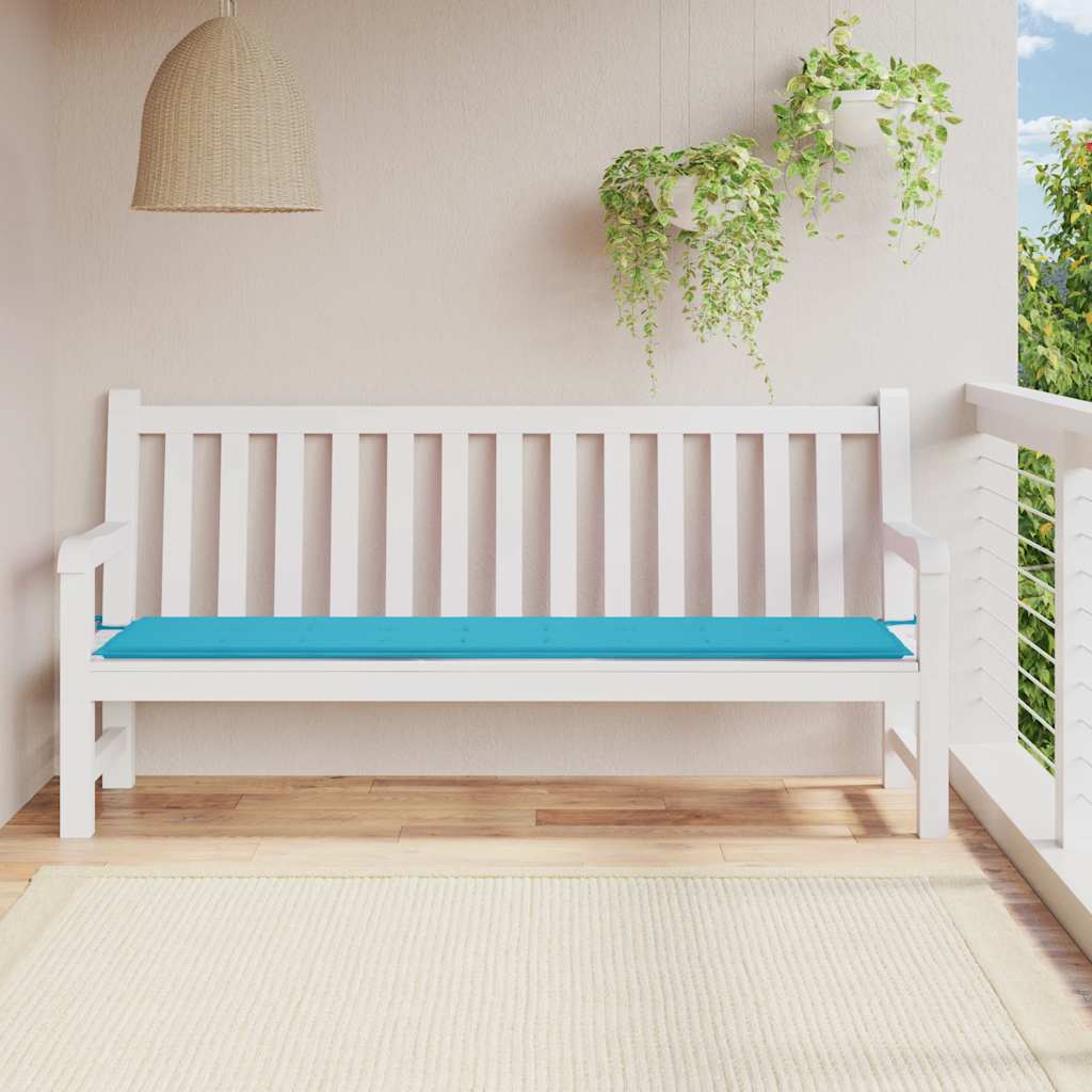 Vidaxl tuinbankkussen 200x50x4 cm stof turkoois