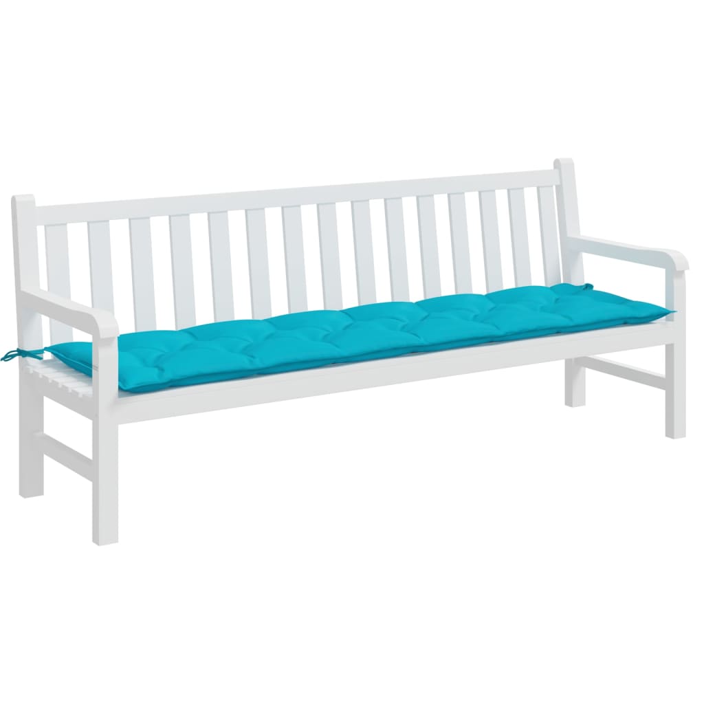 Vidaxl tuinbankkussen 200x50x7 cm stof turkoois