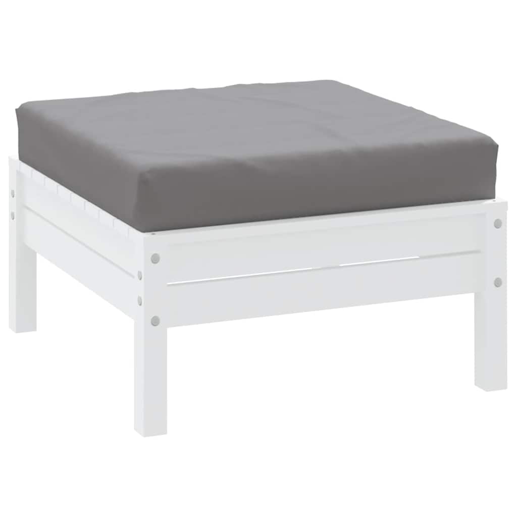 Vidaxl palletkussen 60x60x9,5 cm oxford stof grijs