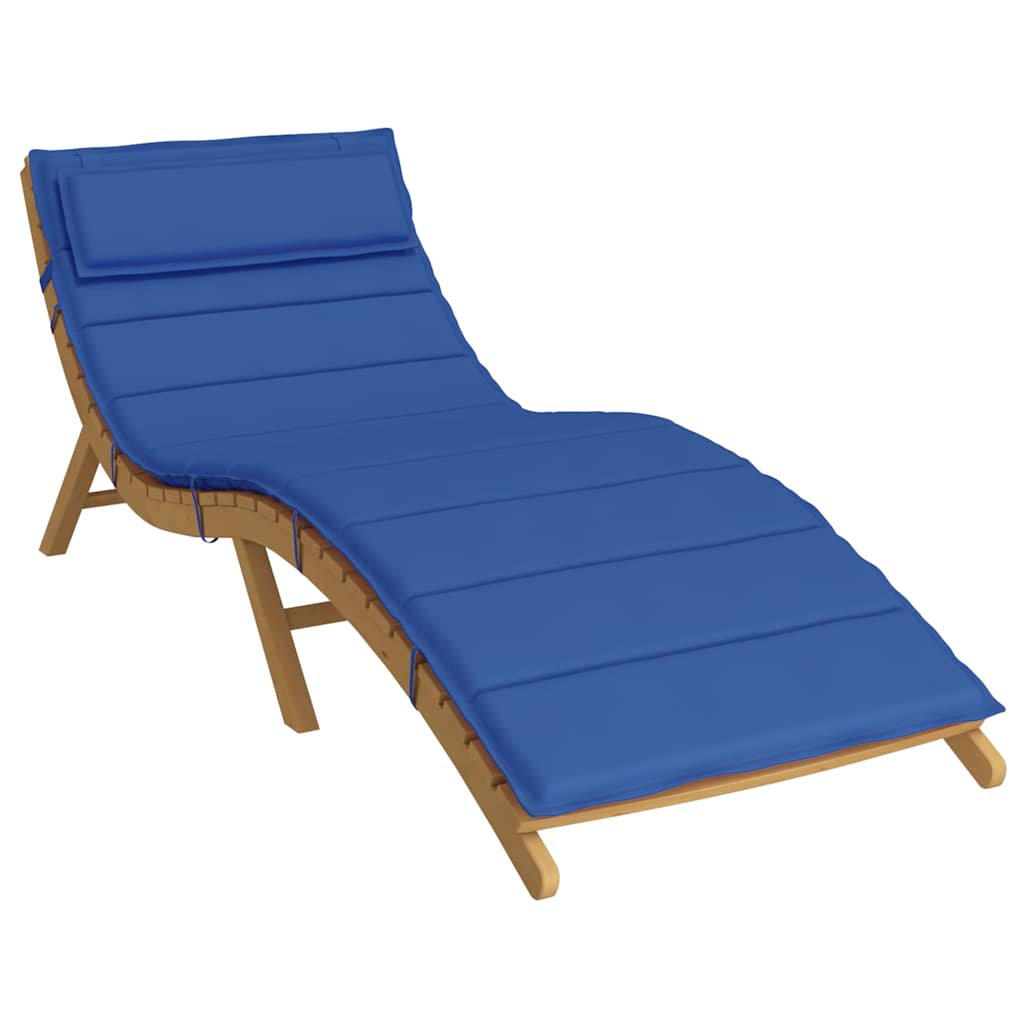 Vidaxl ligbedkussen 180x60x4 cm oxford stof koningsblauw